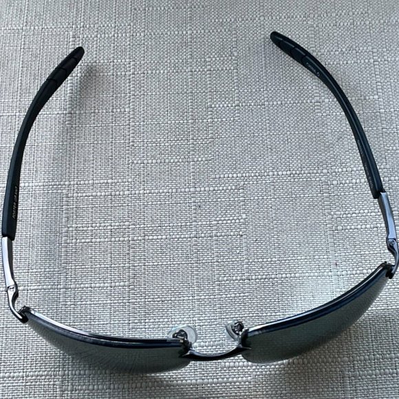 Foster Grant Men Sunglasses Half Rim Black/Gunmetal Tone Eye Wear - Picture 11 of 12